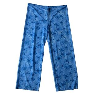 VINTAGE 2000S LEILANI MESH BLUE SWIM COVER PANTS WOMENS M / L